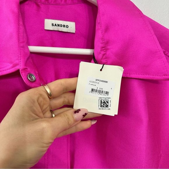 Sandro Effie Shirt Pink - Picture 6 of 12